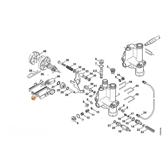 Stihl  Obudowa przełącznika 4743 432 1000